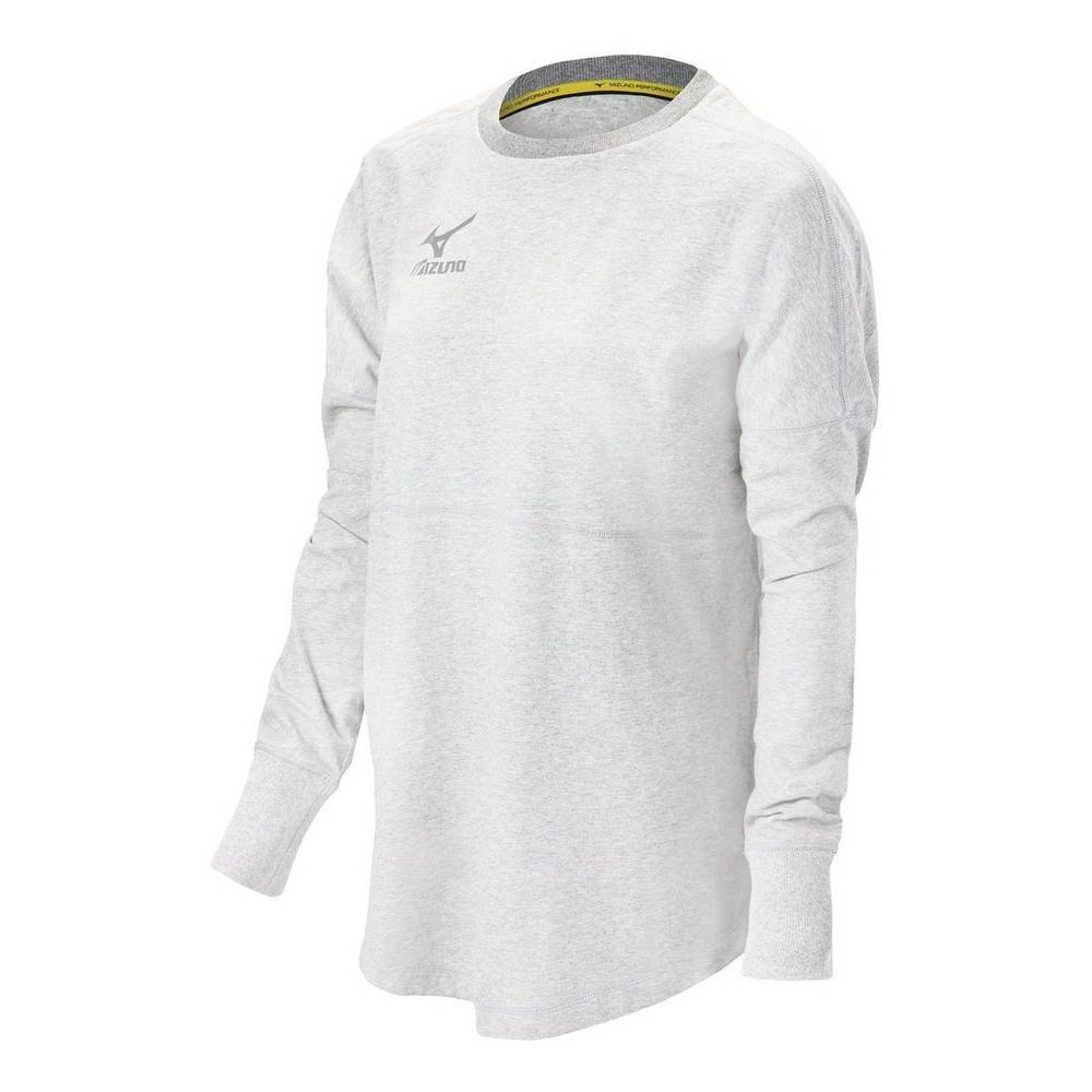 Pullover Mizuno Hitter’s Mujer Blancas Outlet YLJU-57843